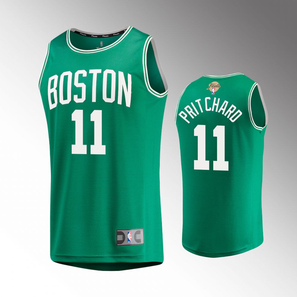 Men's Boston Celtics Payton Pritchard #11 Fast Break 2022 NBA Finals Replica Kelly Green Jersey 2401PTNX